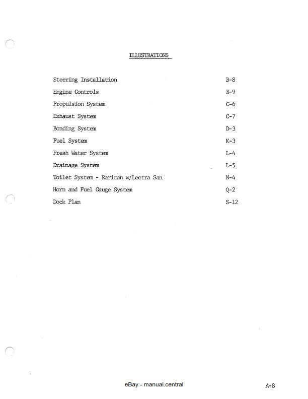 Bertram 58 Convertiable - Owners Manual