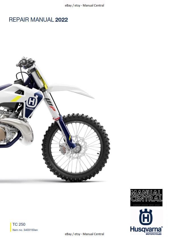 Husqvarna 2022 - TC 250 - Service Workshop Repair Manual