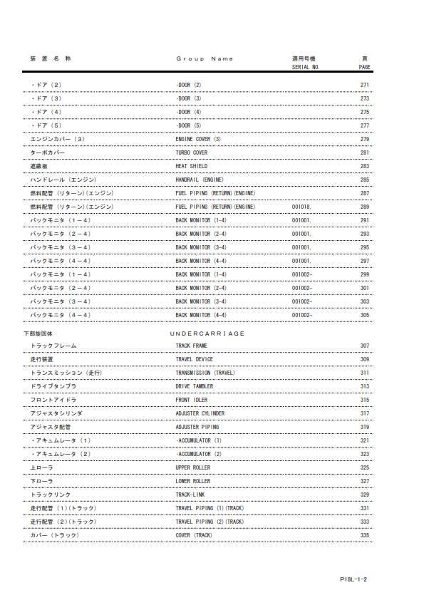 Hitachi EX2500-6 Hydraulic Excavator - Parts Manual