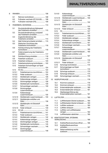 German Language - Husqvarna 2022 - FC FX 350 - Reparaturanleitung