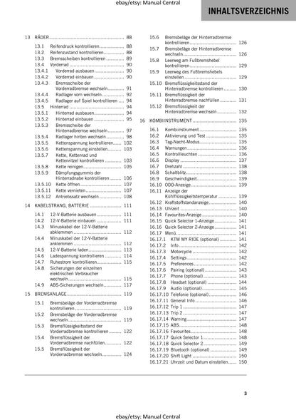 German Language - KTM 2020 - 390 Duke - Reparaturanleitung - Service Workshop Repair Manual