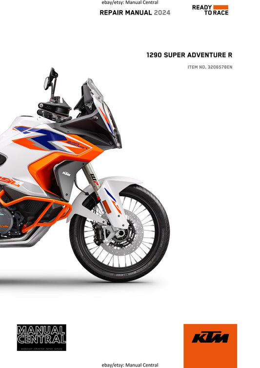 KTM 2024 - 1290 Super Adventure R - Service Workshop Repair Manual
