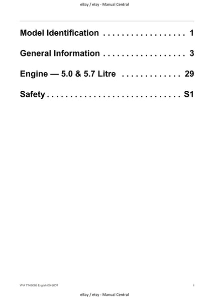 Volvo Penta - Engine - 5.0 5.7 Gl Gi GXi OSi OSXi - Workshop Service Repair Manual - 2007 Edition