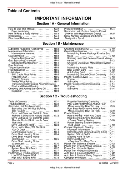 Mercury Mercruiser Service Manual 28 - Bravo Sterndrives