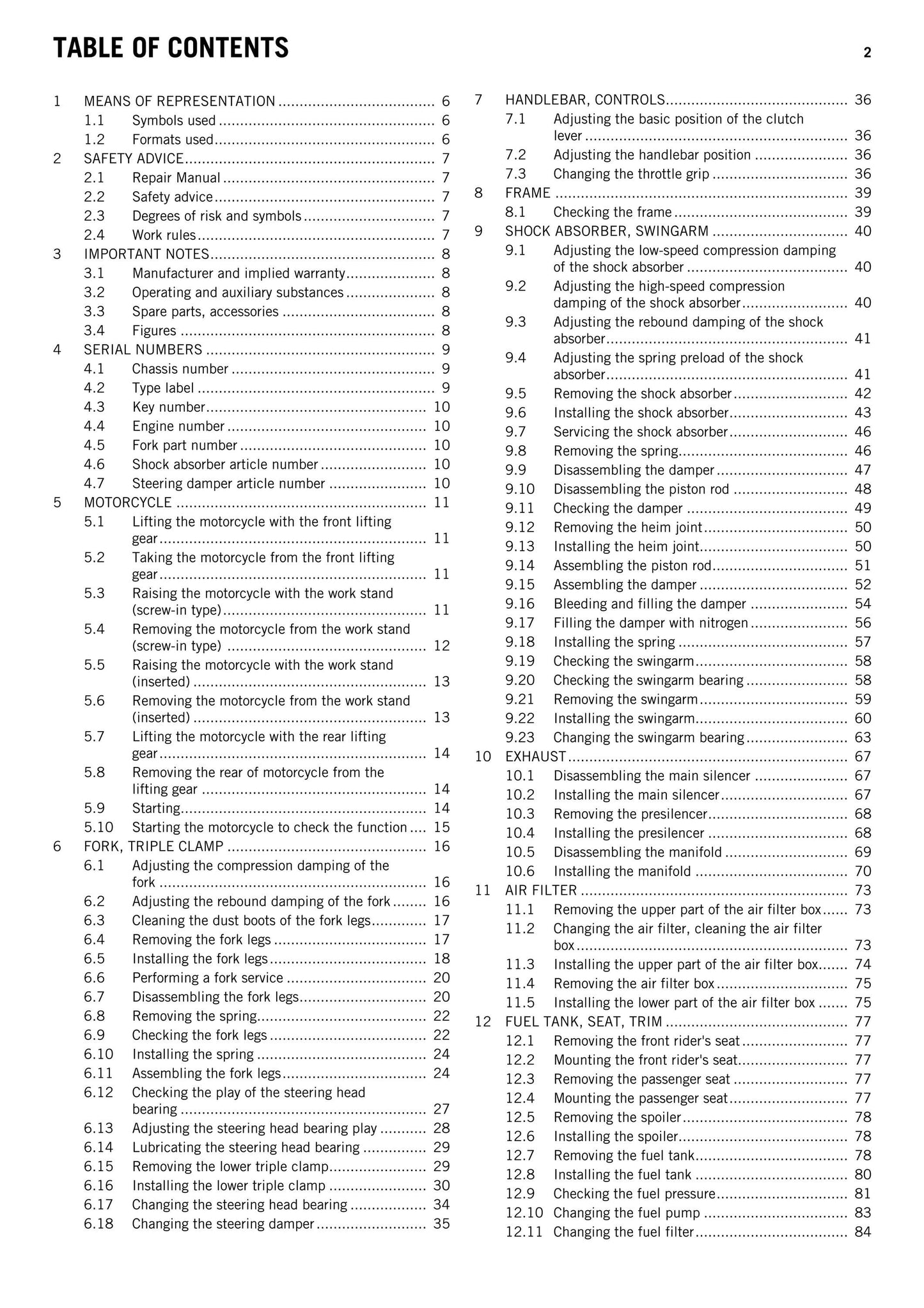 KTM 2015 - 1290 Super Duke R - Service Workshop Repair Manual