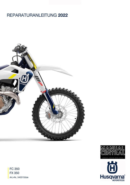 German Language - Husqvarna 2022 - FC FX 350 - Reparaturanleitung