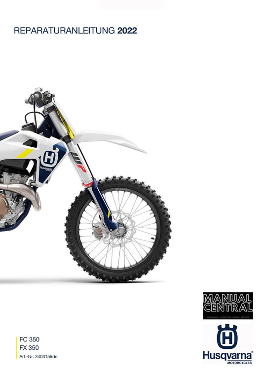 German Language - Husqvarna 2022 - FC FX 350 - Reparaturanleitung
