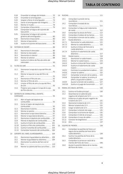 Spanish Language - Gasgas 2024 - EC 250 300 - Manual de Reparacion