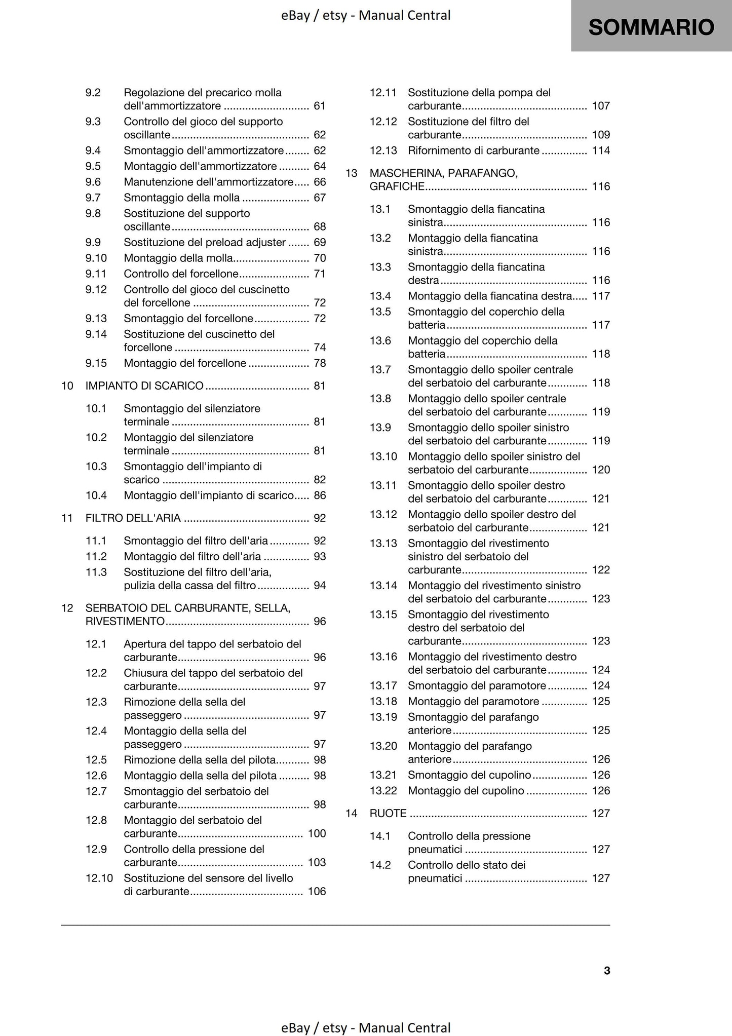 Italian Language - 2022 Husqvarna Norden 901 - Manuale Di Riparazione