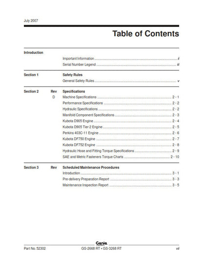 Genie - Service Manual - Gs-2668 Gs-3268 RT