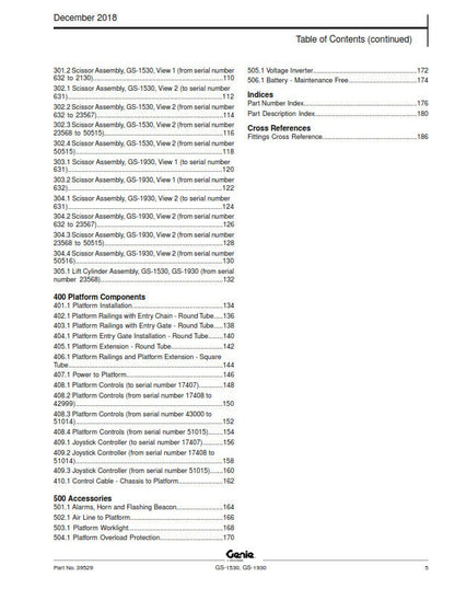 Genie - Parts Manual - Gs-1530 Gs-1930