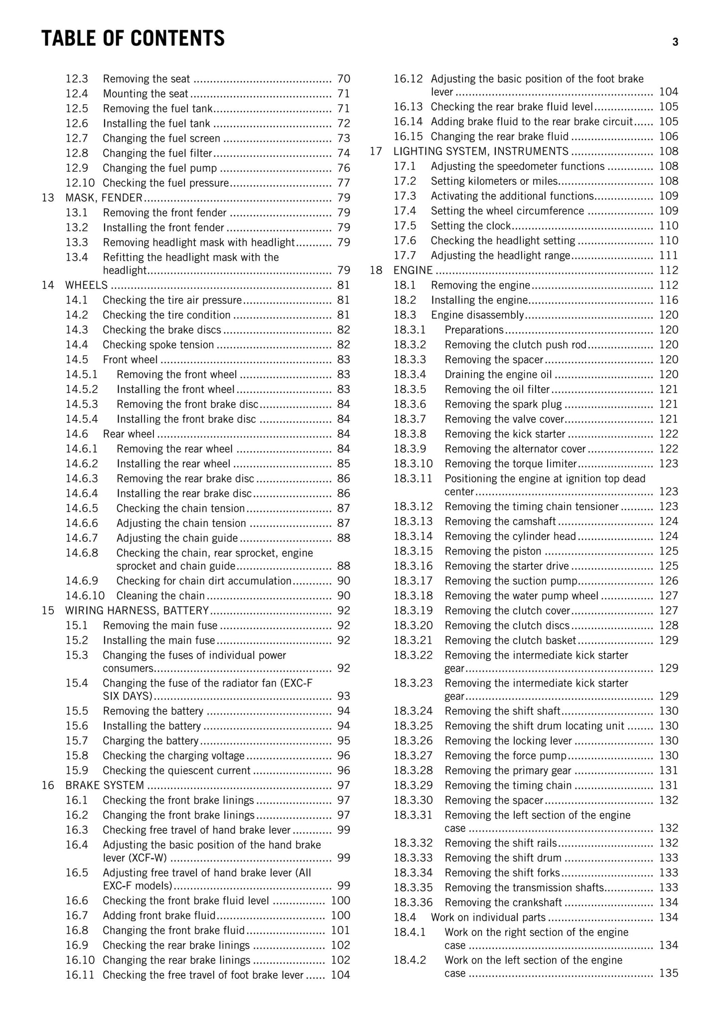 KTM 2012 - 350 Exc-f Six Days Xcf-w - Service Workshop Repair Manual
