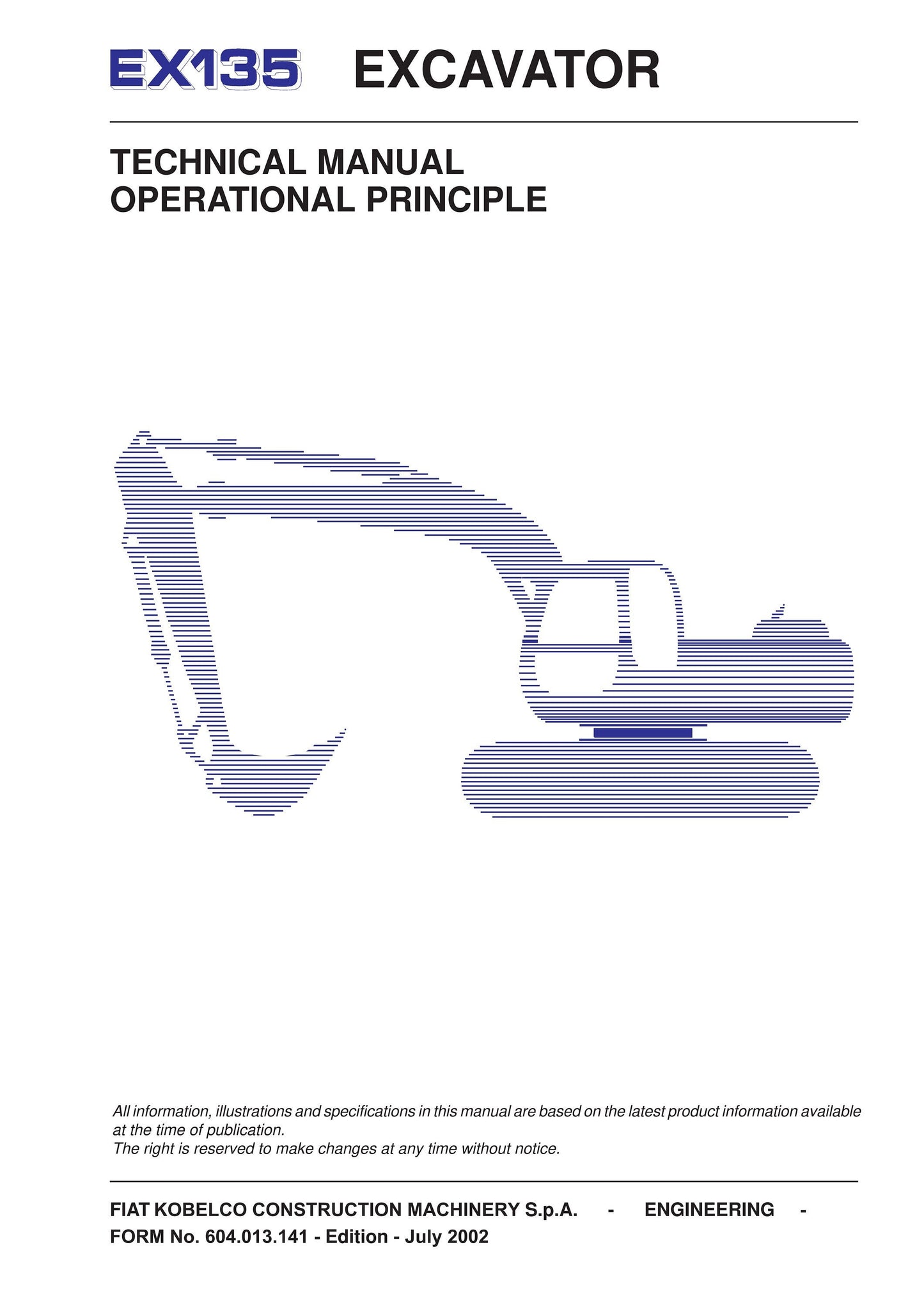 Fiat Kobelco - EX135 Excavator - Technical Manual - Operational Principle