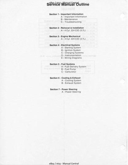 Mercury Mercruiser Service Manual 8 - Marine Engines - Mercury Marine 4 Cylinder