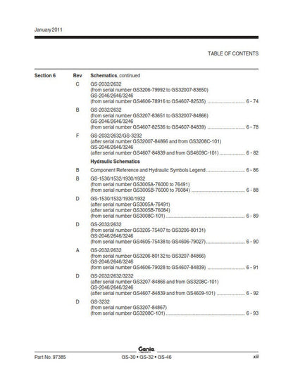 Genie - Service Manual - Gs-1530 Gs-1532 Gs-1930 Gs-1932 Gs-2032 Gs-2632 Gs-3232 Gs-2046 Gs-2646 Gs-3246 Gs-47047