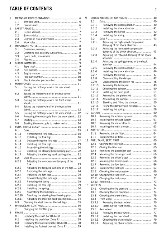 KTM 2014 - 690 DUKE R - Service Workshop Repair Manual