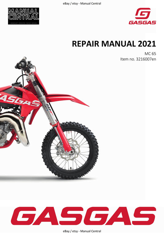 Gasgas 2021 - MC 65 - Workshop Service Repair Manual
