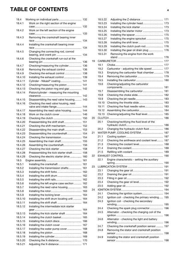 Husqvarna 2015 - TE 250 300 - Service Workshop Repair Manual