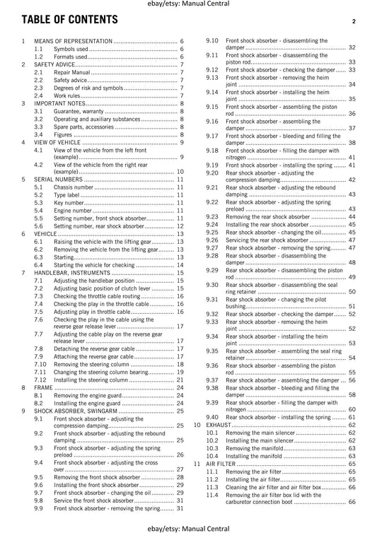 KTM ATV 2012 - 525 Xc Atv - Service Workshop Repair Manual