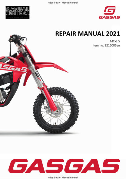 Gasgas 2021 - MC-E 5 - Workshop Service Repair Manual