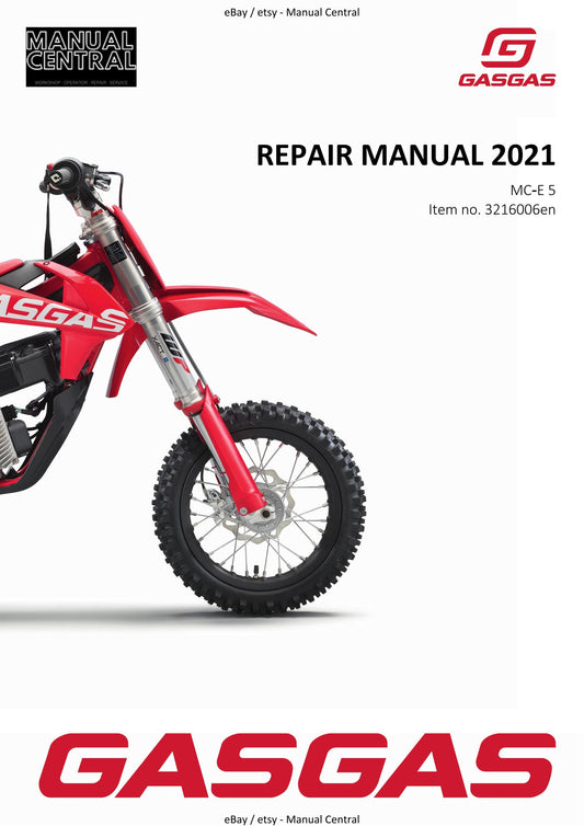 Gasgas 2021 - MC-E 5 - Workshop Service Repair Manual