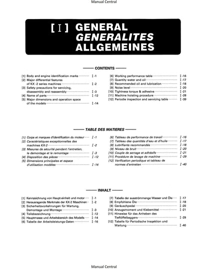 Kubota Excavator - KX 41-2 61-2 71-2 91-2 121-2 161-2 - Service Chapter - Workshop Service Repair Manual
