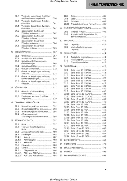 German Language - KTM 2020 -1290 Super Adventure S - Reparaturanleitung - Service Workshop Repair Manual