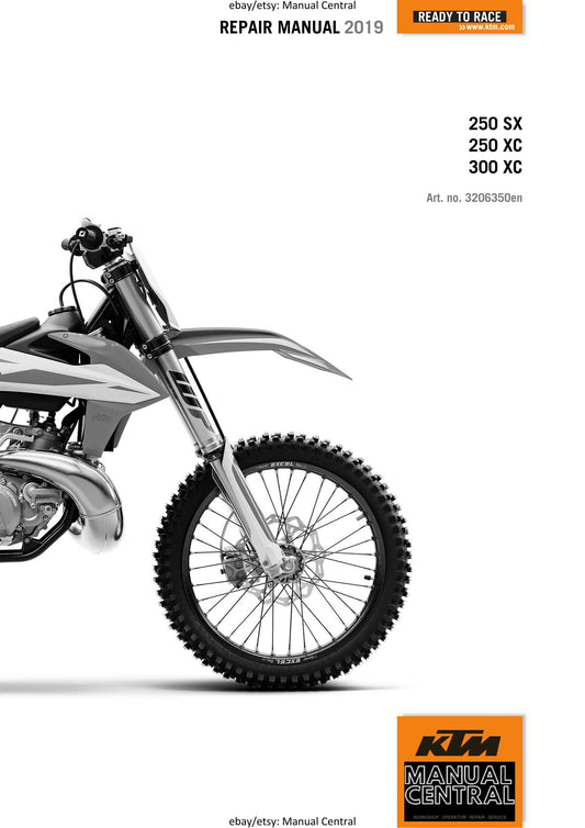 KTM 2019 - 250 300 SX XC - Service Workshop Repair Manual