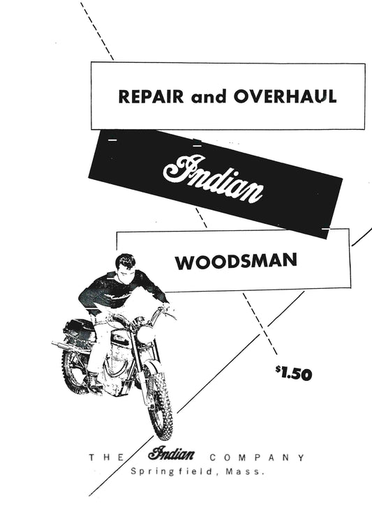1955 to 1958 Indian 500cc Woodsman, Westerner Workshop Service Repair Manual