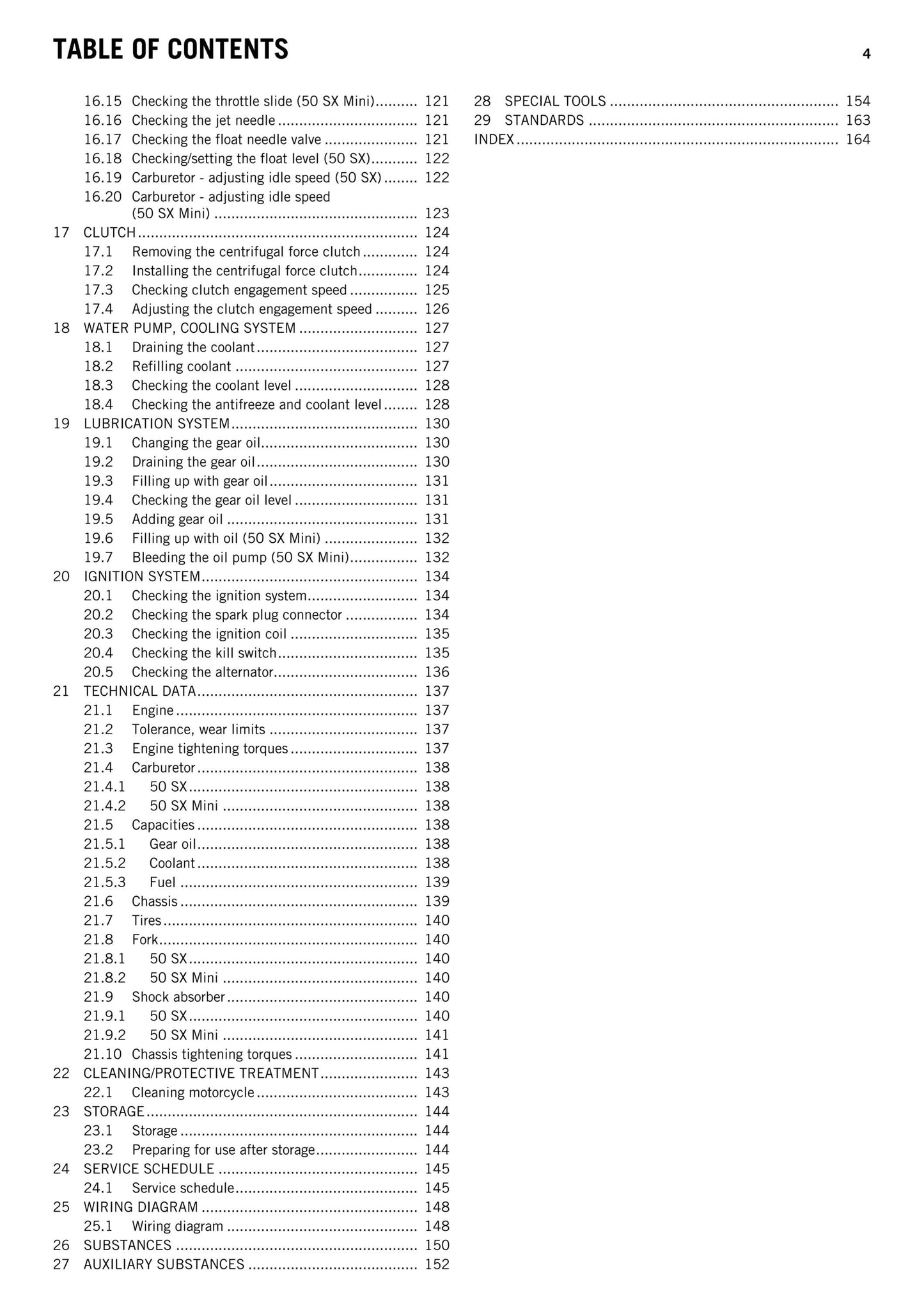 KTM 2012 - 50 SX MINI - Workshop Service Repair Manual