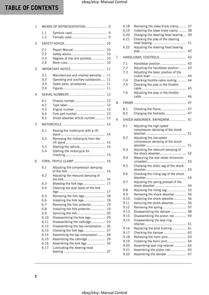 KTM 2017 - 125 150 XC-W - Service Workshop Repair Manual