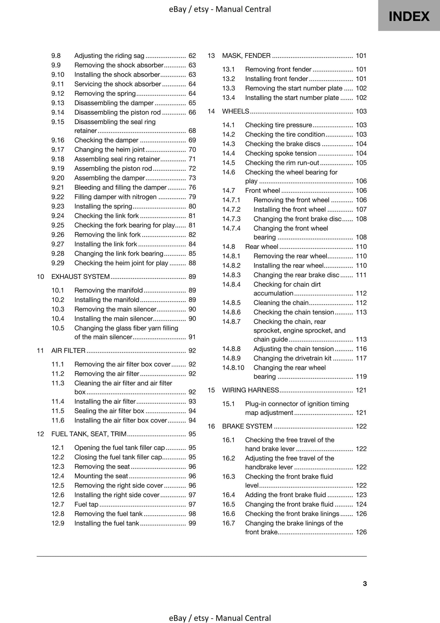 Husqvarna 2020 - TC 85 19/16 17/14 - Workshop Service Repair Manual
