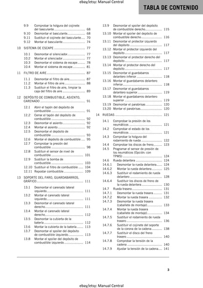 Spanish Language - KTM 2023 - 890 SMT - Manual de Reparacion