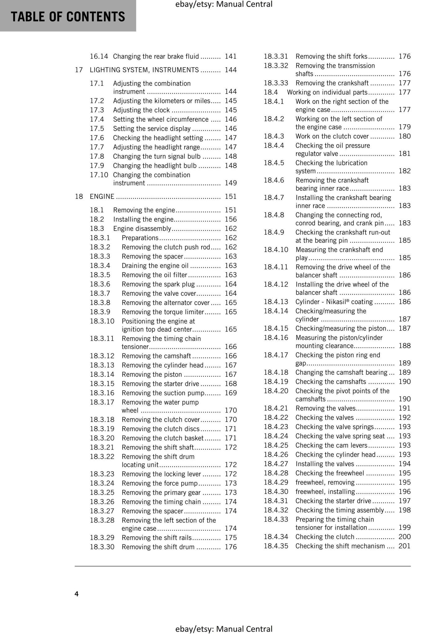 KTM 2017 - Freeride 350 - Service Workshop Repair Manual