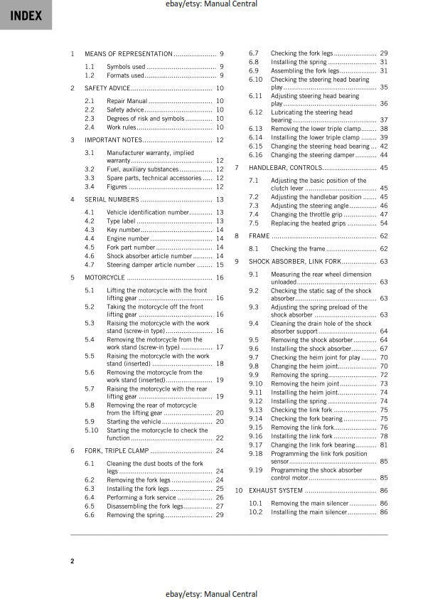 KTM 2020 - 1290 Super Duke GT - Service Workshop Repair Manual