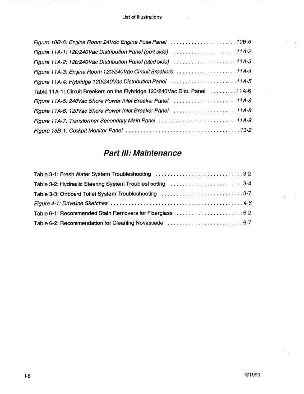 Bertram 72' Convertiable Model 725- Owners Manual