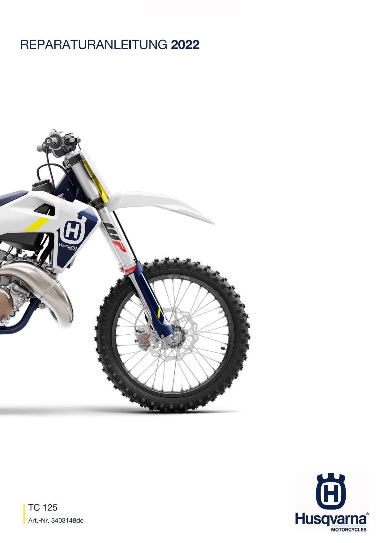 German Language - Husqvarna 2022 - TC 125 - Reparaturanleitung