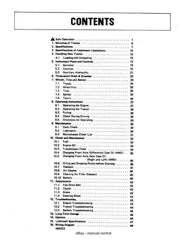 Kubota Tractor - B6200HST B7200HST - Operator Manual