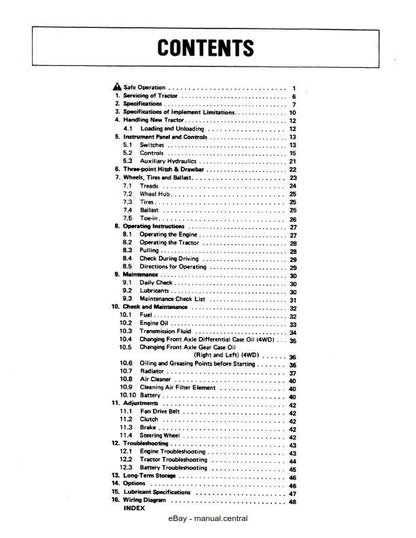 Kubota Tractor - B6200HST B7200HST - Operator Manual