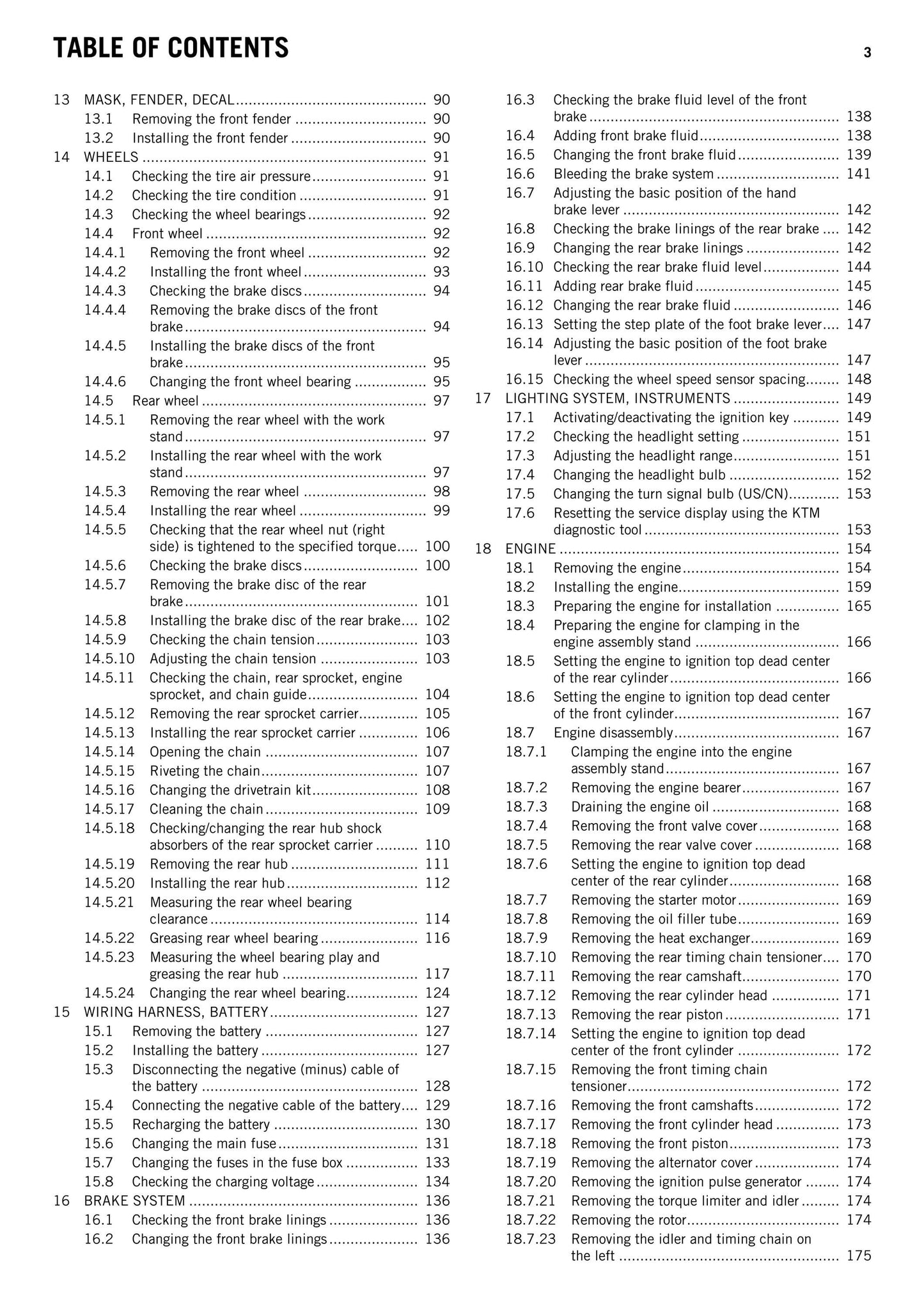 KTM 2015 - 1290 Super Duke R - Service Workshop Repair Manual