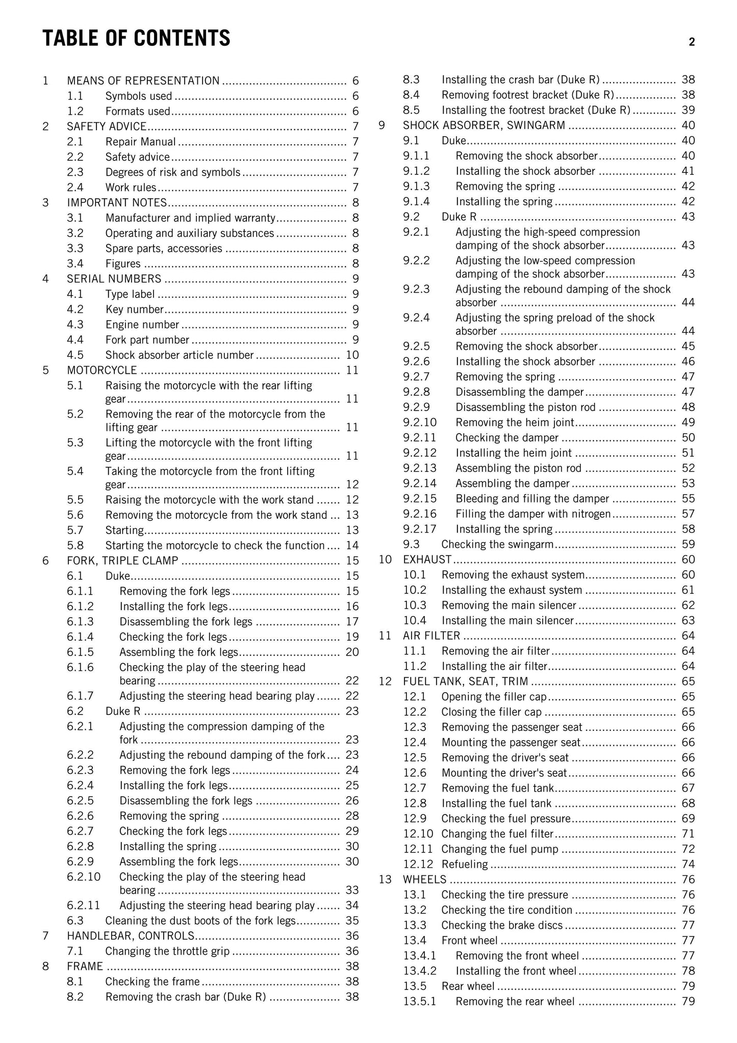 KTM 2015 - 690 Duke R - Service Workshop Repair Manual