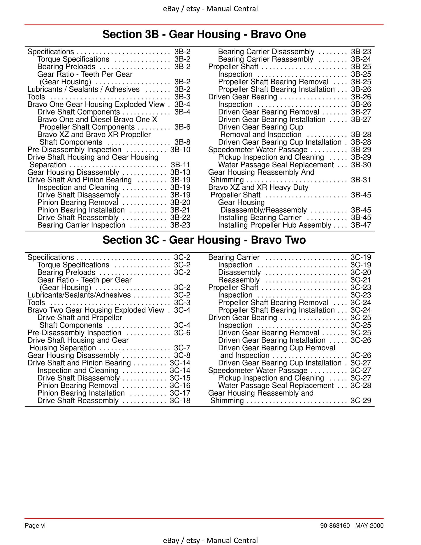 Mercury Mercruiser Service Manual 28 - Bravo Sterndrives