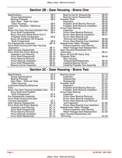 Mercury Mercruiser Service Manual 28 - Bravo Sterndrives