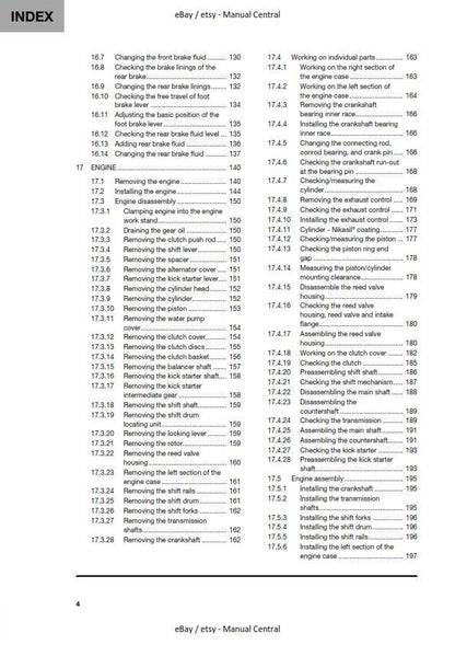 Husqvarna 2022 - TC 250 - Service Workshop Repair Manual