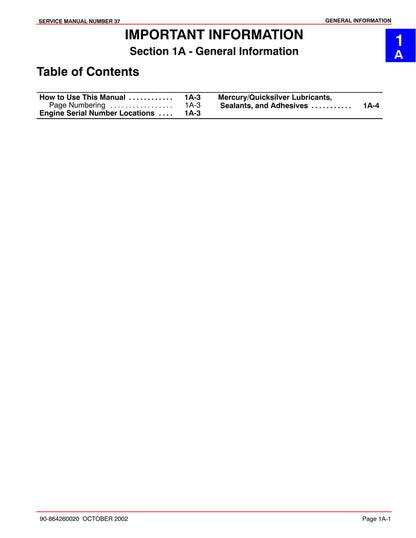 Mercury Mercruiser Service Manual 37- Marine Engines Dry Joints