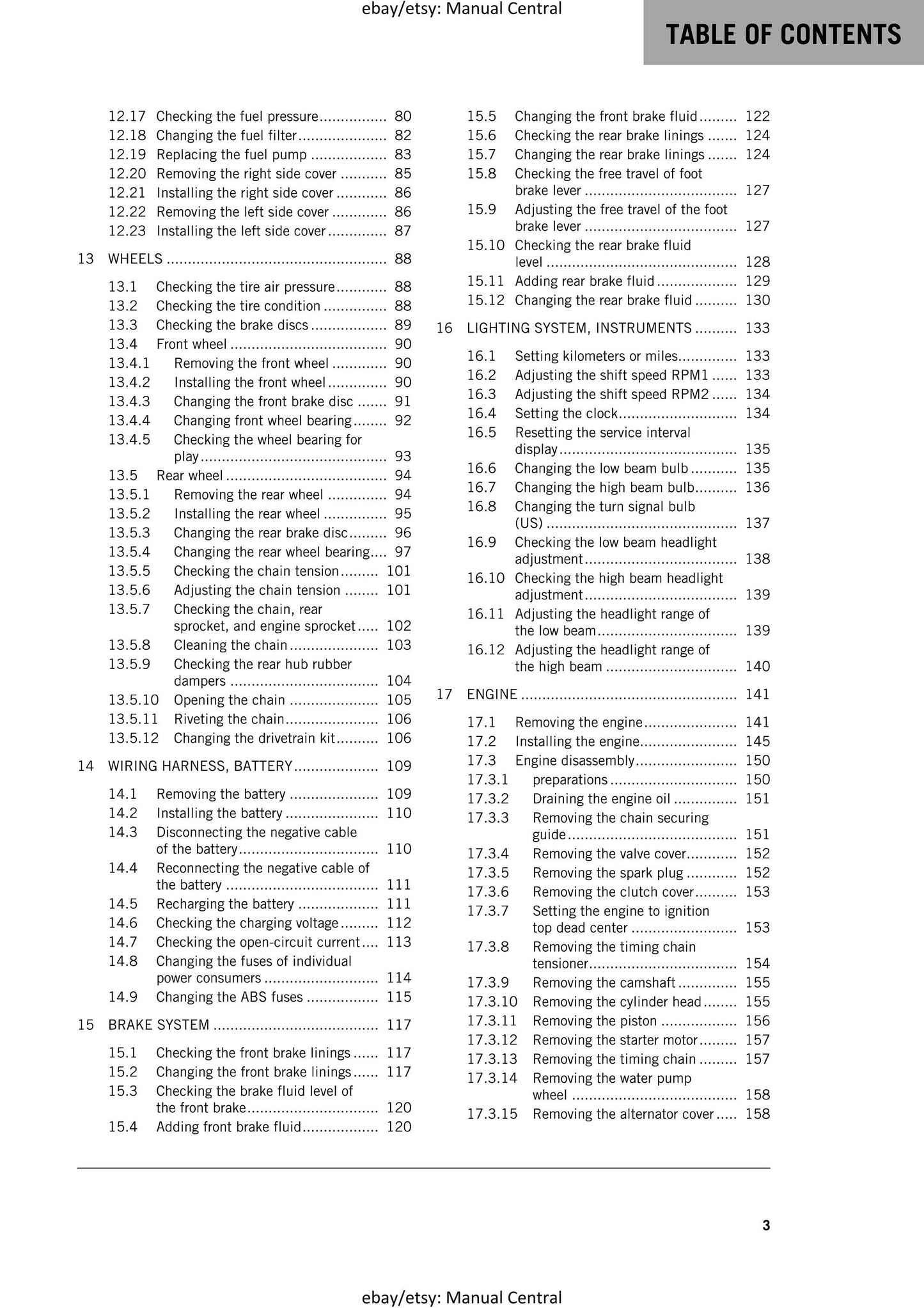 KTM 2016 - RC 390 - Service Workshop Repair Manual
