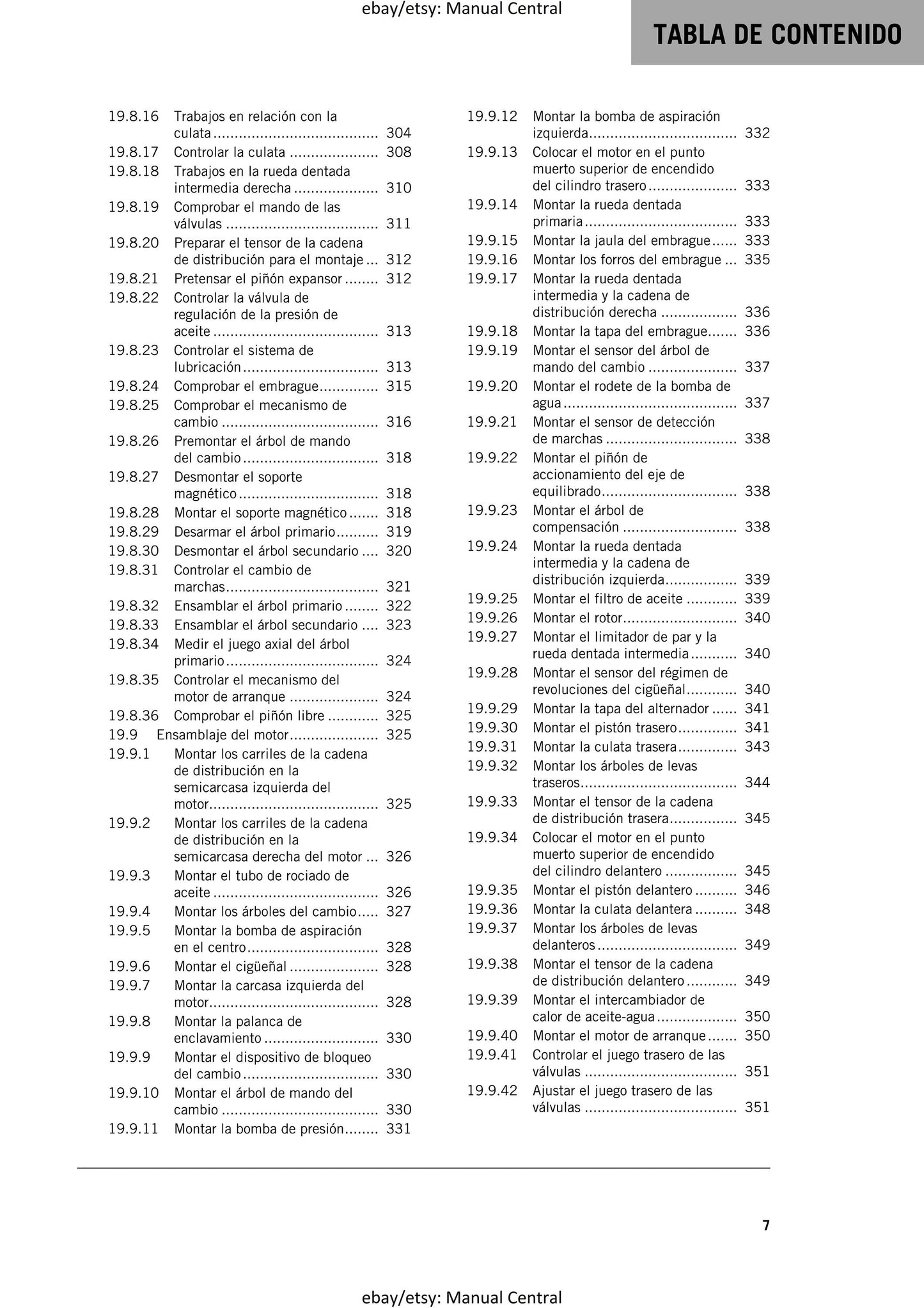 Spanish Language - KTM 2023 - 1290 Super Adventure R - Manual de Reparacion