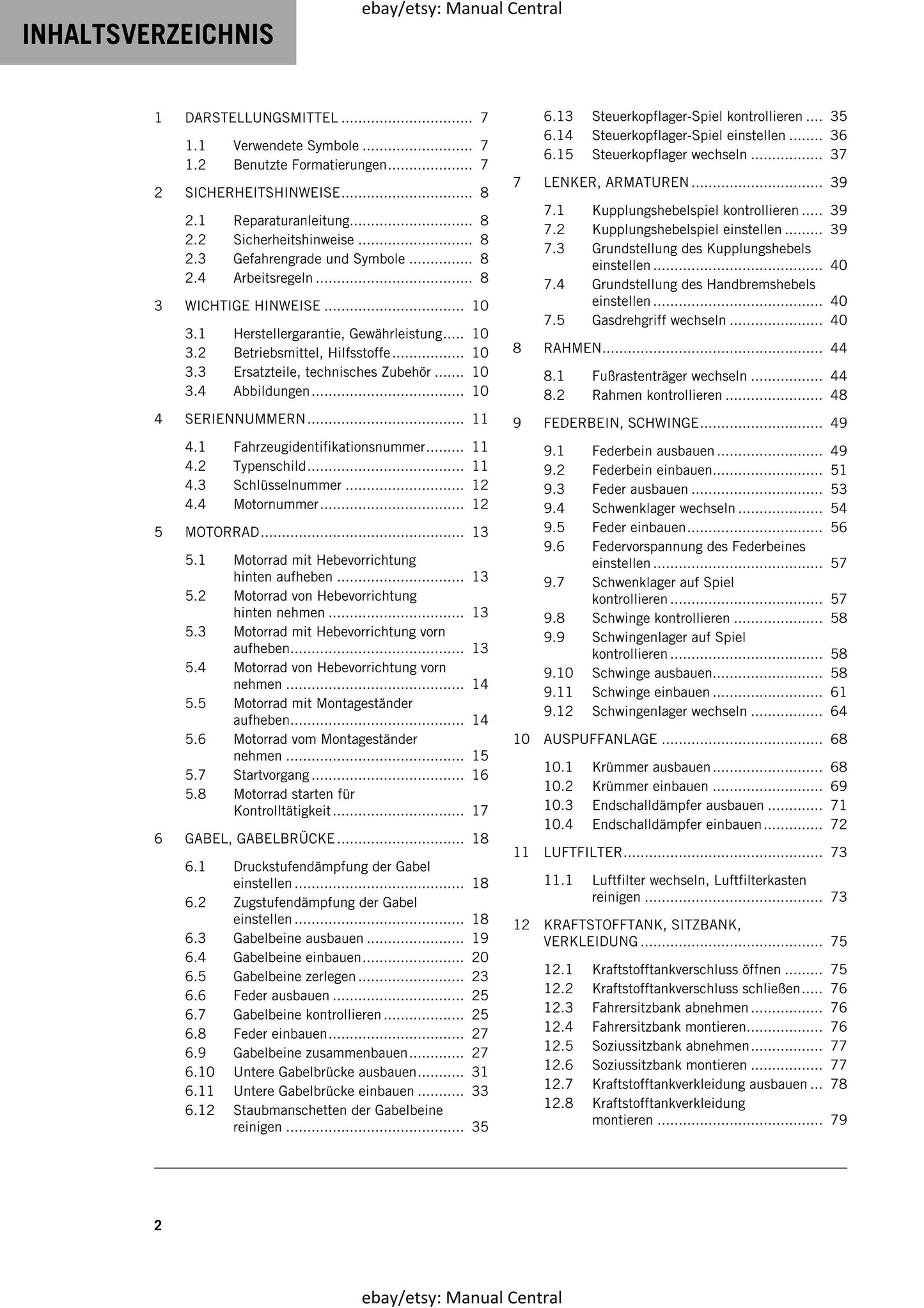 PDF - German Language - KTM 2023 - RC 390 Gp - Reparaturanleitung - Service Workshop Repair Manual