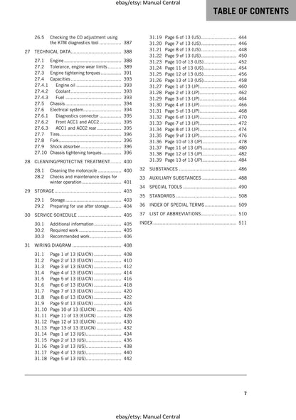 KTM 2017 - 1290 Super Duke GT - Service Workshop Repair Manual