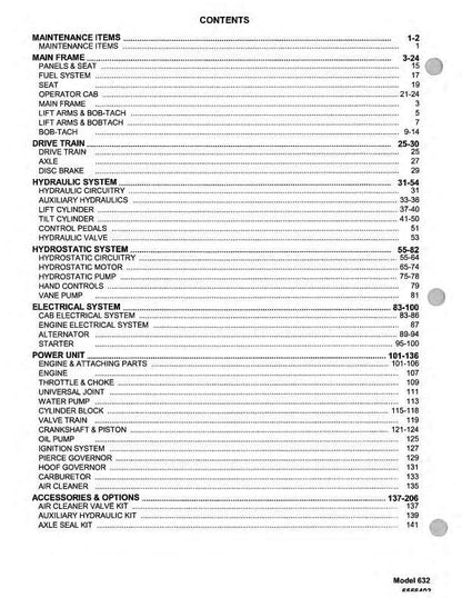 Bobcat 632 - Parts Manual
